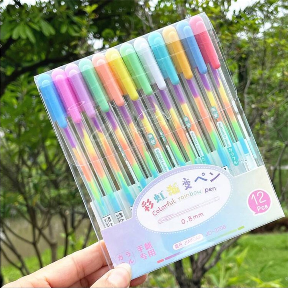 Rainbow Gradient Gel Pens